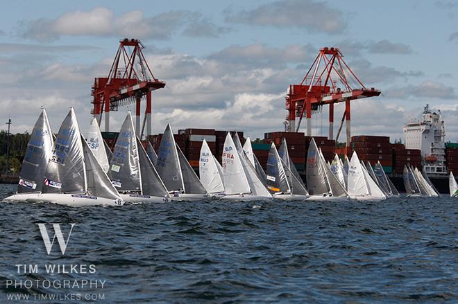 2.4 mR in front of container port - 2014 IFDS World Championships © Tim Wilkes